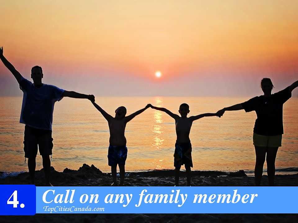 Call on any family member
