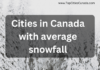 Cities in Canada