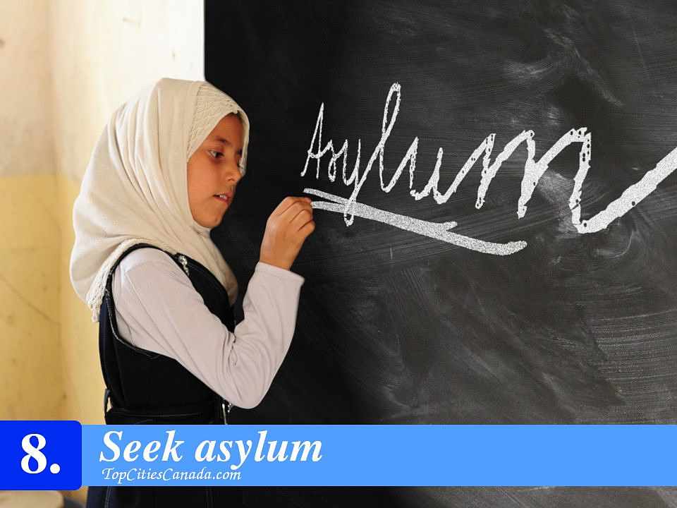Seek asylum