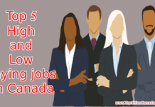 High and Low paying jobs in Canada